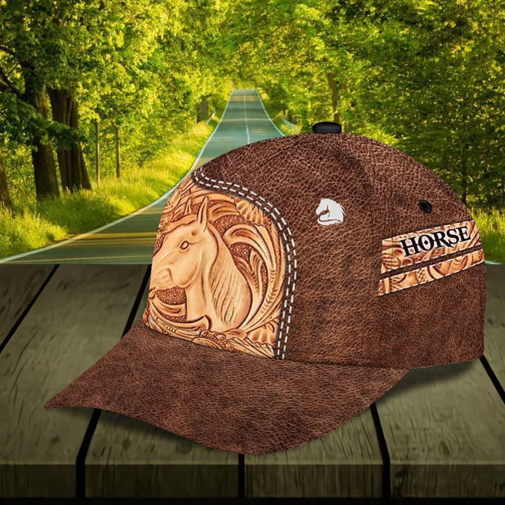 Personalized Horse Classic Cap, Personalized Gift for Horse Lovers Trucker Hats Custom Hats Gifts For Men & Women