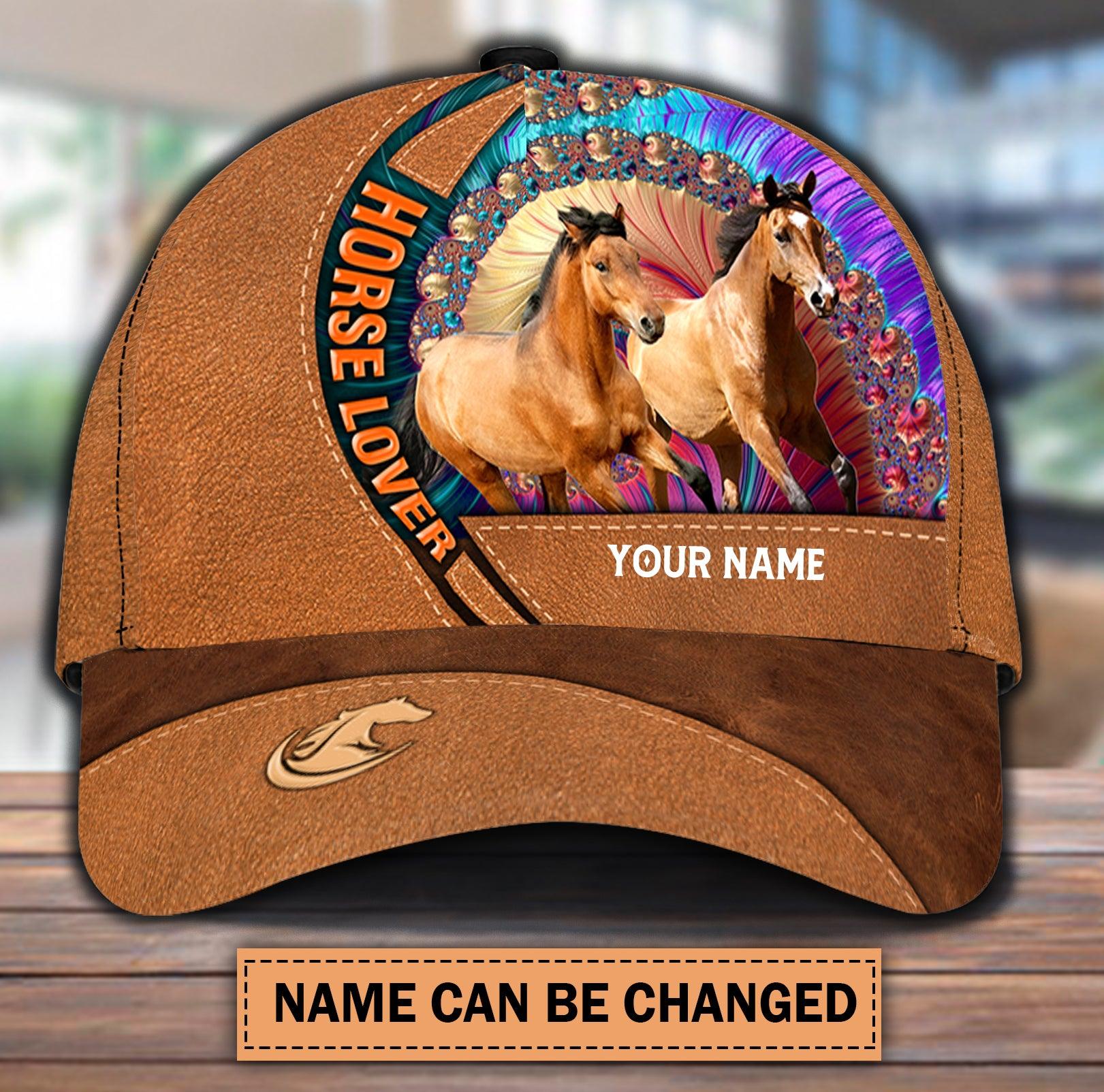 Personalized Horse Classic Cap, Personalized Gift for Horse Lovers Trucker Hats Custom Hats Gifts For Men & Women