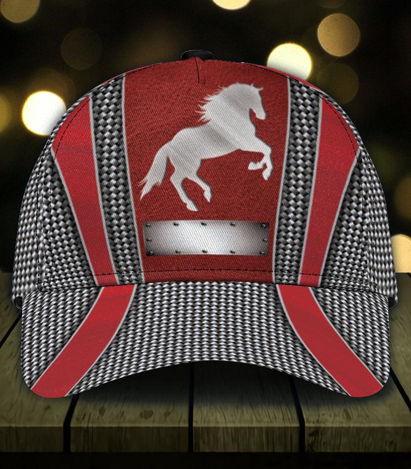 Personalized Horse Classic Cap, Personalized Gift for Horse Lovers Trucker Hats Custom Hats Gifts For Men & Women