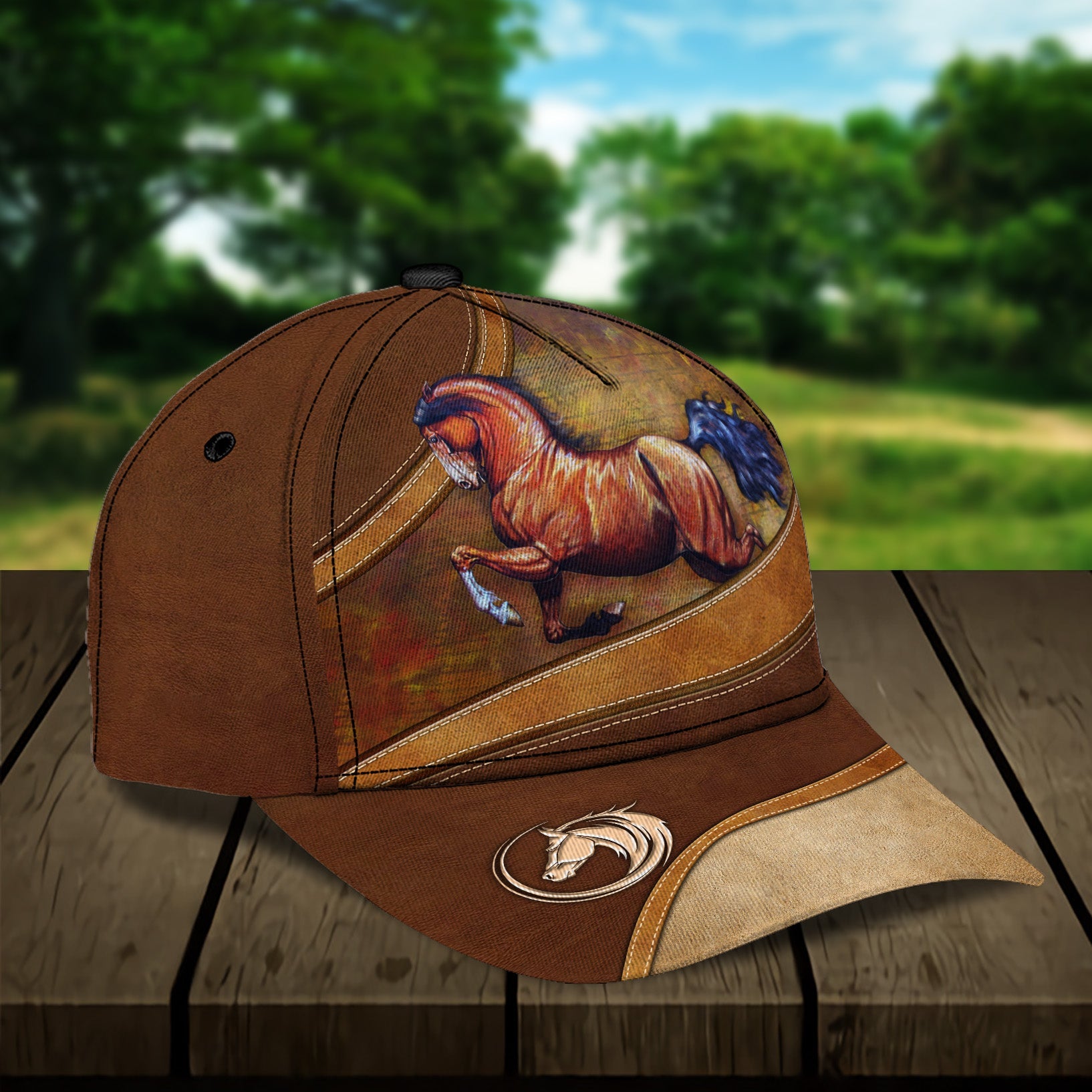 Personalized Horse Classic Cap, Personalized Gift for Horse Lovers Trucker Hats Custom Hats Gifts For Men & Women