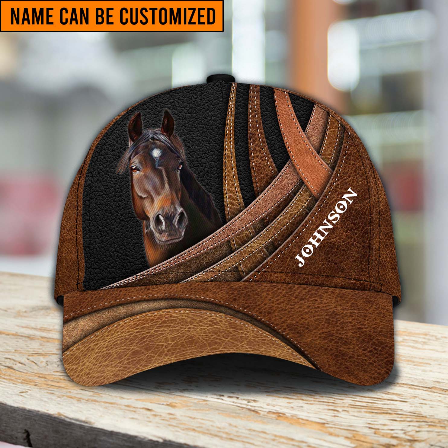 Personalized Horse Classic Cap, Personalized Gift for Horse Lovers Trucker Hats Custom Hats Gifts For Men & Women