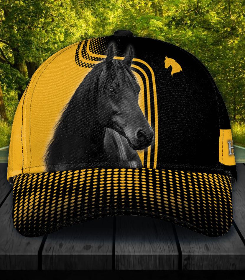 Personalized Horse Classic Cap, Personalized Gift for Horse Lovers Trucker Hats Custom Hats Gifts For Men & Women