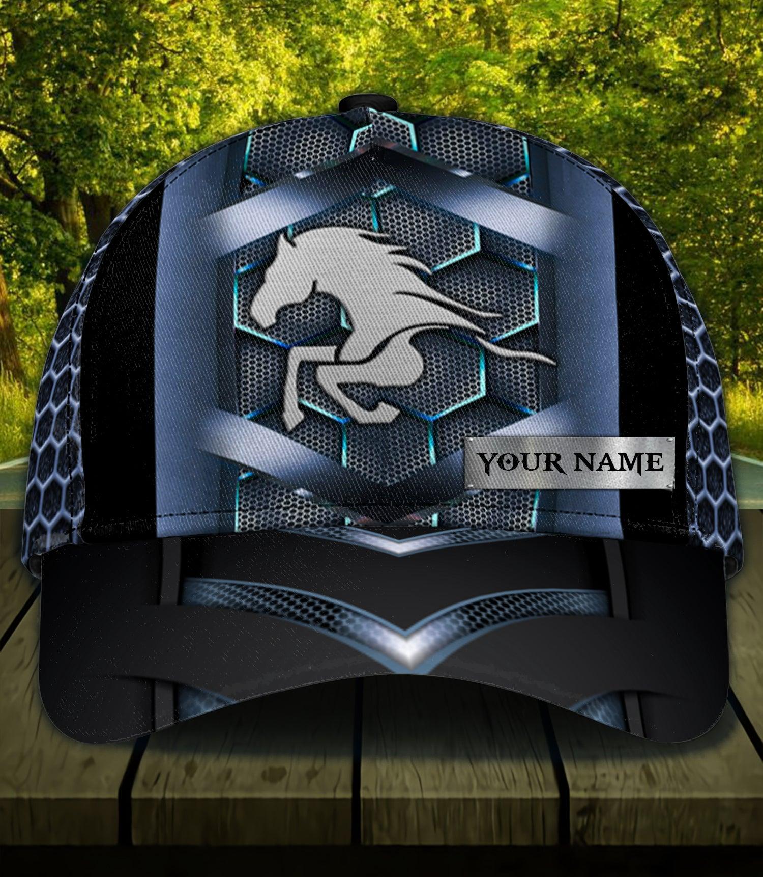 Personalized Horse Classic Cap, Personalized Gift for Horse Lovers Trucker Hats Custom Hats Gifts For Men & Women