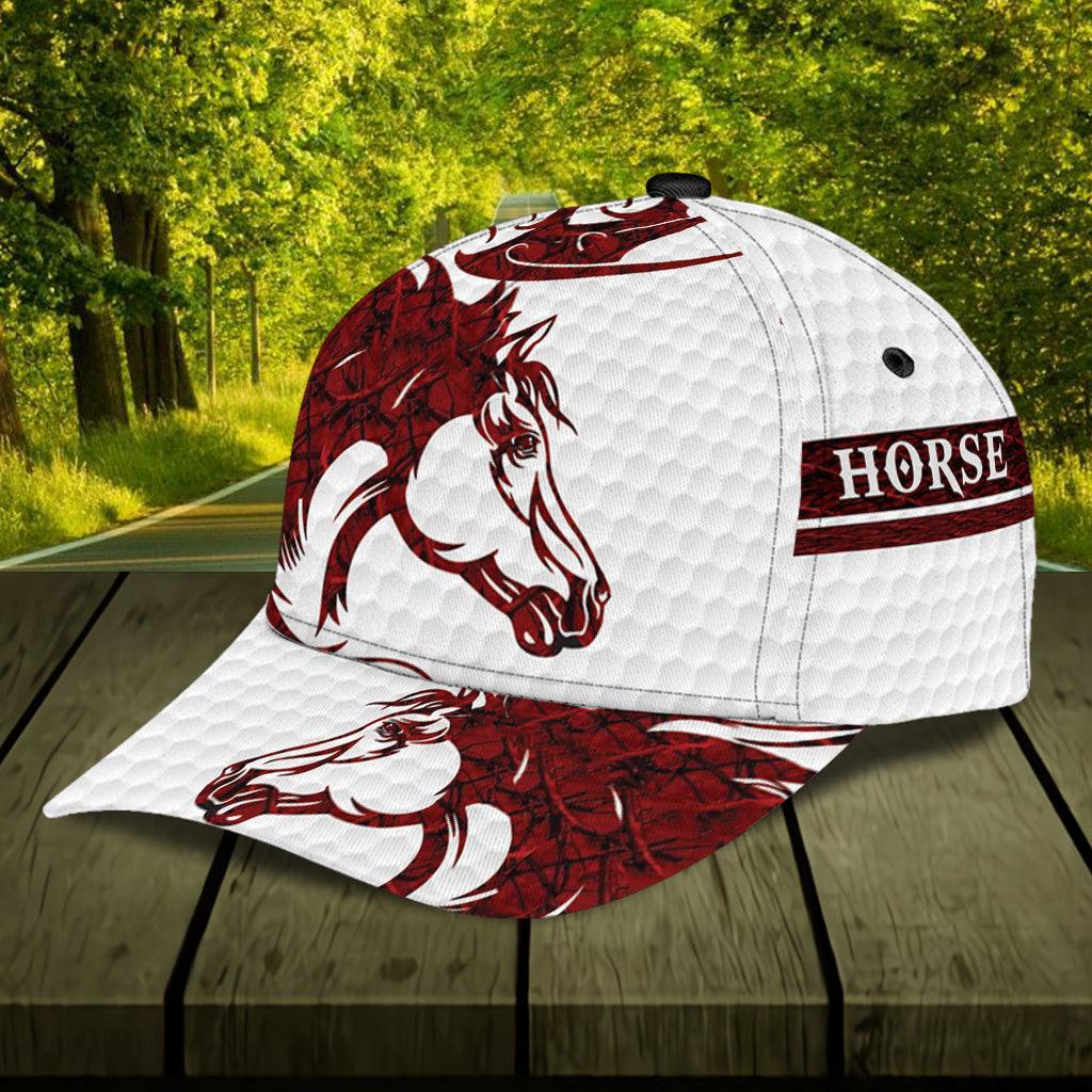 Personalized Horse Classic Cap, Personalized Gift for Horse Lovers Trucker Hats Custom Hats Gifts For Men & Women