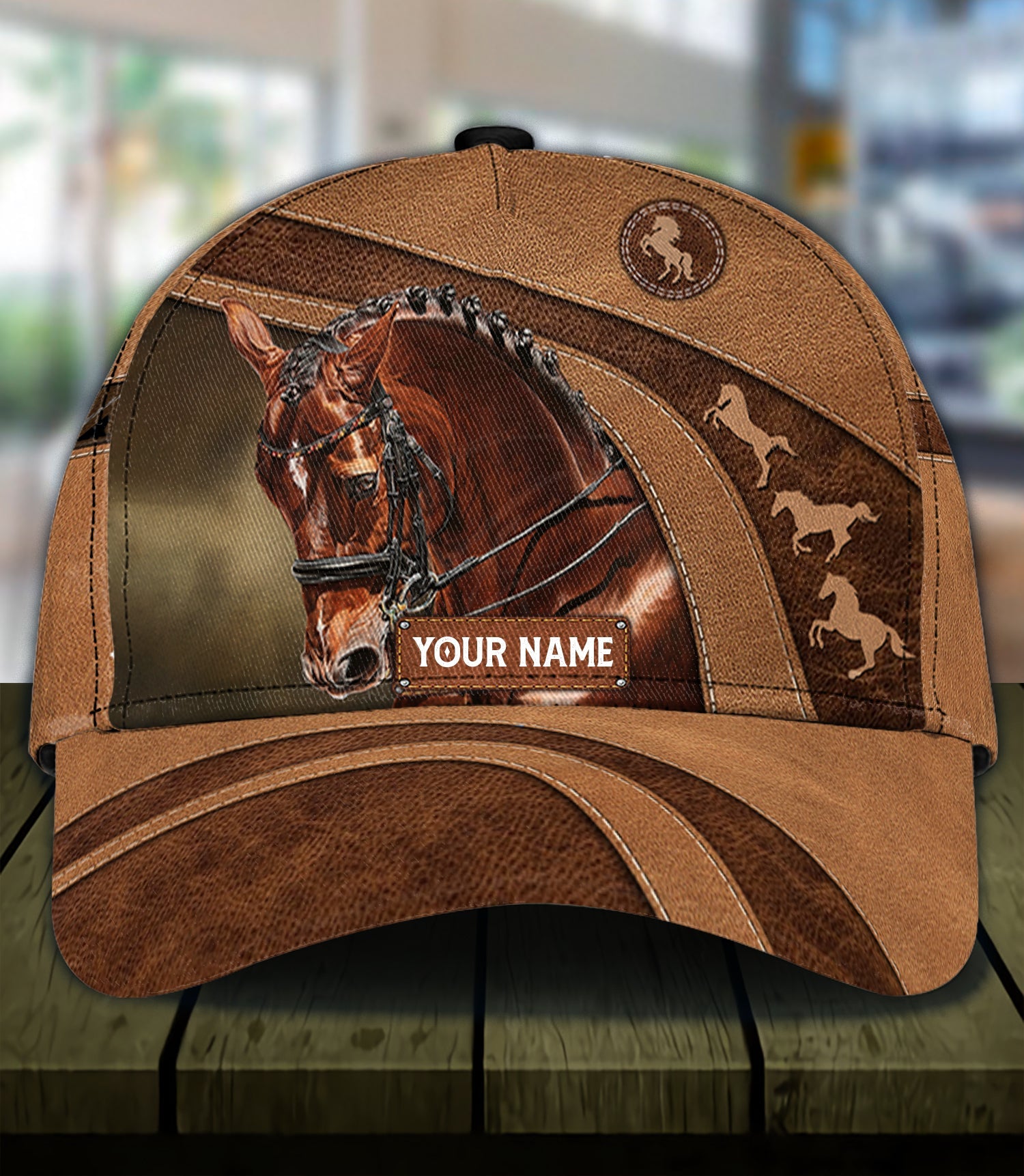Personalized Horse Classic Cap, Personalized Gift for Horse Lovers Trucker Hats Custom Hats Gifts For Men & Women