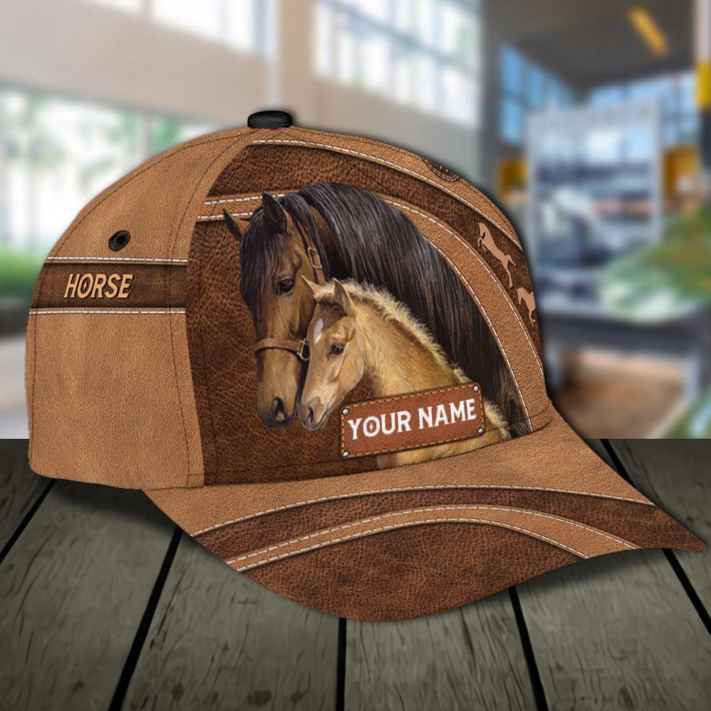 Personalized Horse Classic Cap, Personalized Gift for Horse Lovers Trucker Hats Custom Hats Gifts For Men & Women
