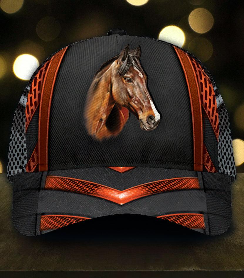 Personalized Horse Classic Cap, Personalized Gift for Horse Lovers Trucker Hats Custom Hats Gifts For Men & Women