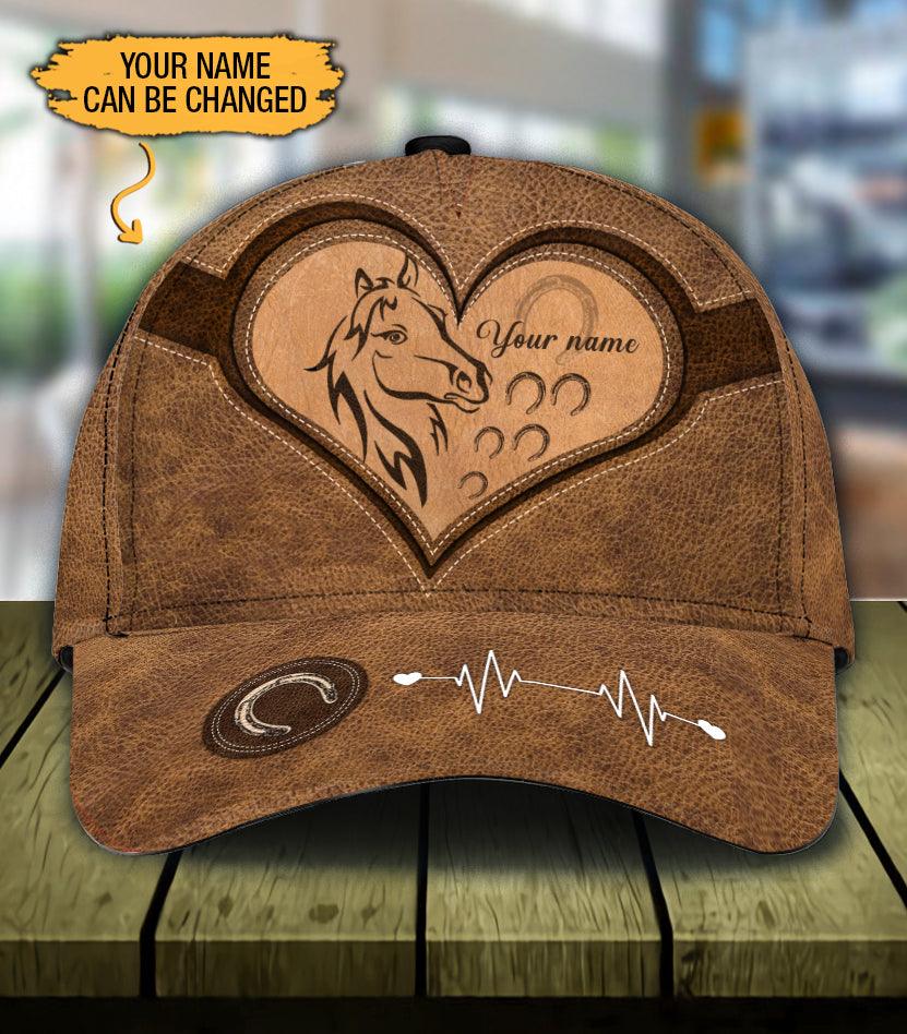 Personalized Horse Classic Cap, Personalized Gift for Horse Lovers Trucker Hats Custom Hats Gifts For Men & Women