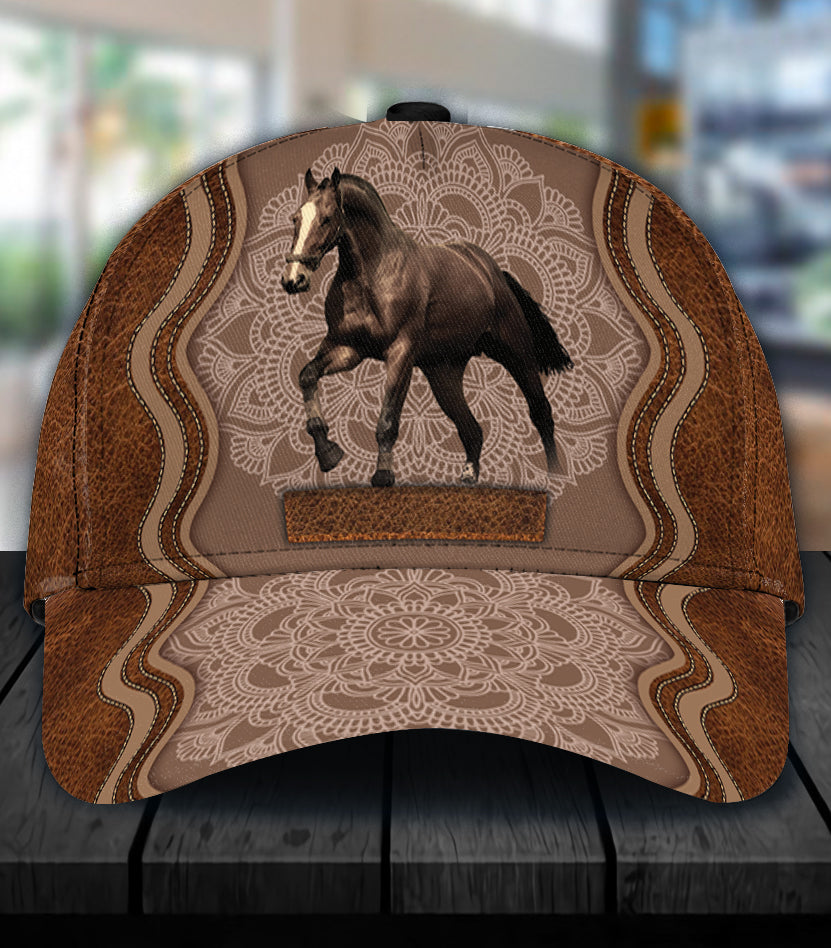 Personalized Horse Classic Cap, Personalized Gift for Horse Lovers Trucker Hats Custom Hats Gifts For Men & Women