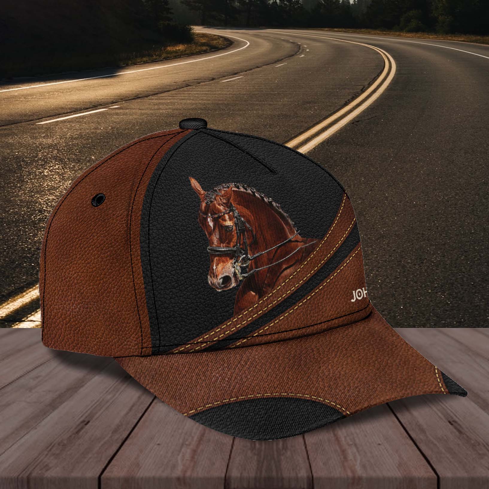 Personalized Horse Classic Cap, Personalized Gift for Horse Lovers Trucker Hats Custom Hats Gifts For Men & Women