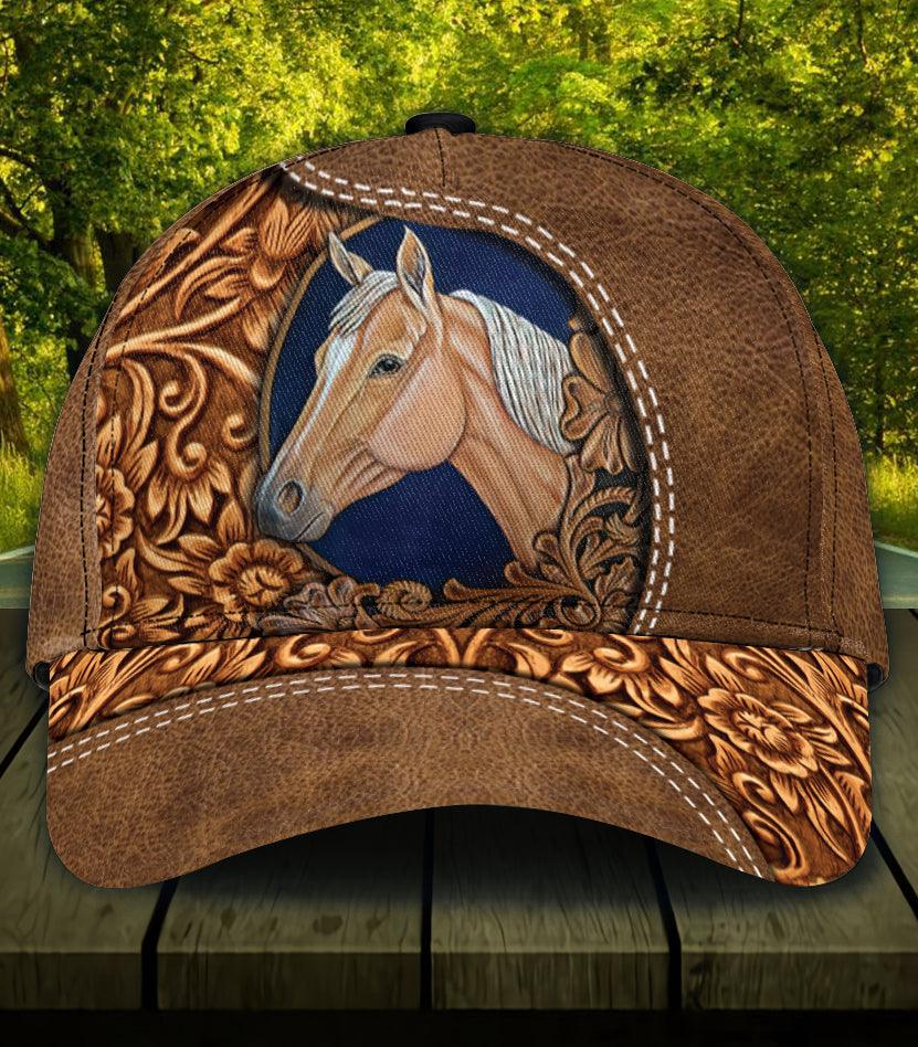 Personalized Horse Classic Cap, Personalized Gift for Horse Lovers Trucker Hats Custom Hats Gifts For Men & Women