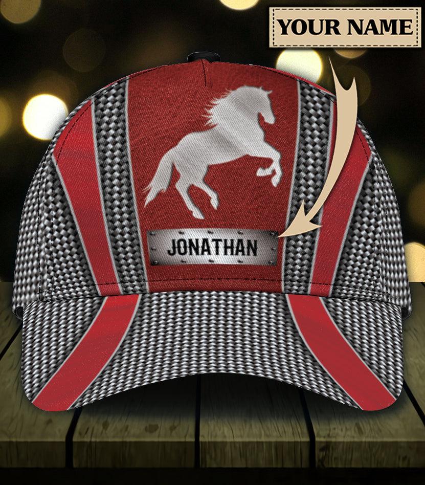 Personalized Horse Classic Cap, Personalized Gift for Horse Lovers Trucker Hats Custom Hats Gifts For Men & Women