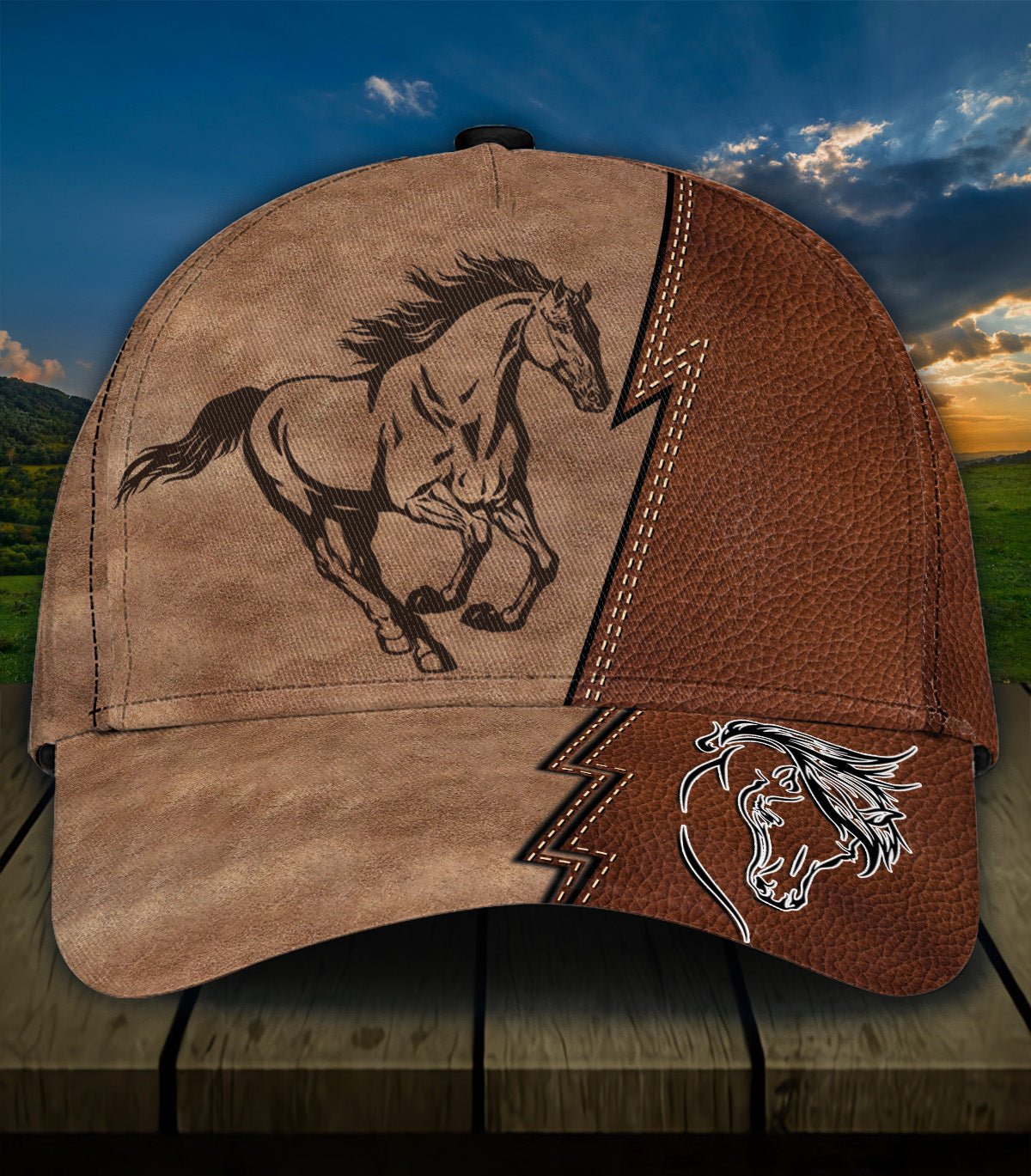 Personalized Horse Classic Cap, Personalized Gift for Horse Lovers Trucker Hats Custom Hats Gifts For Men & Women