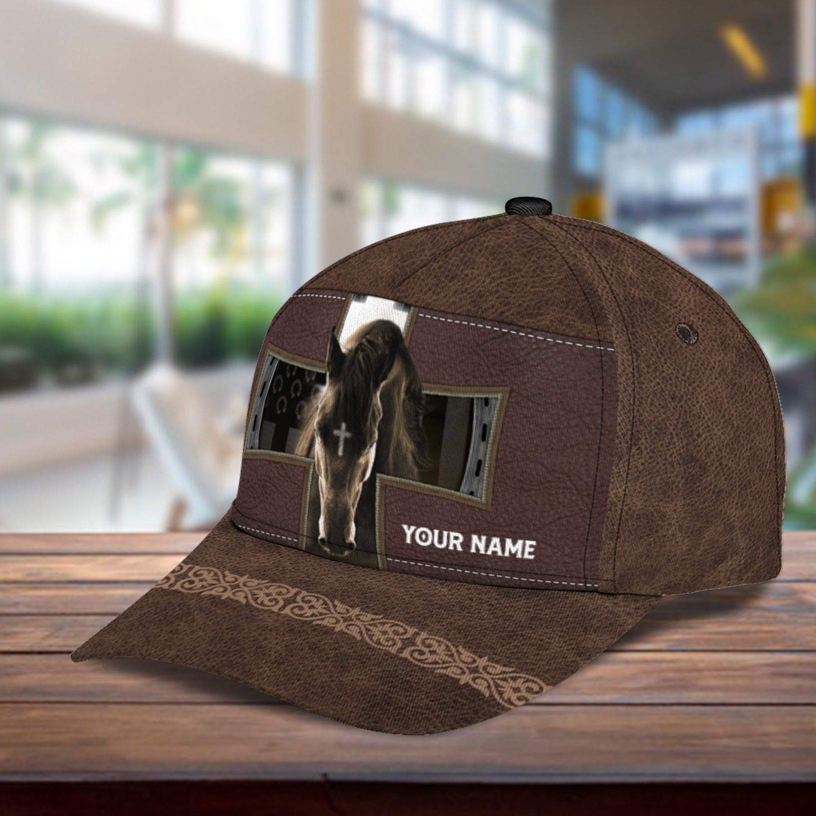 Personalized Horse Classic Cap, Personalized Gift for Horse Lovers Trucker Hats Custom Hats Gifts For Men & Women