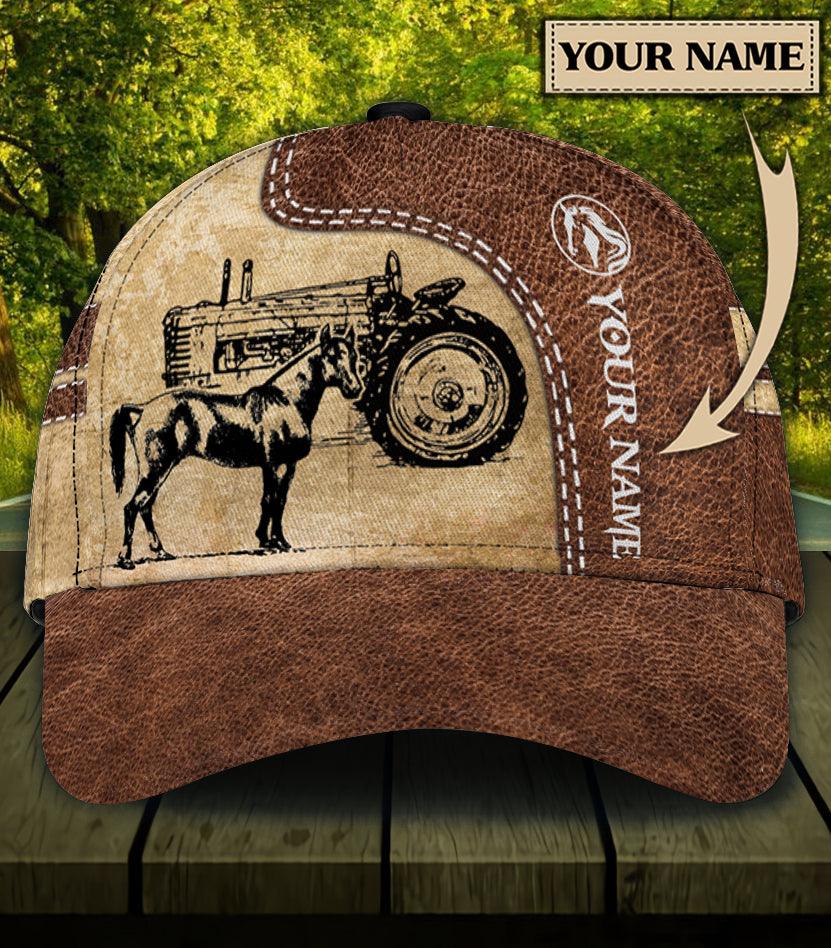 Personalized Horse Classic Cap, Personalized Gift for Horse Lovers Trucker Hats Custom Hats Gifts For Men & Women