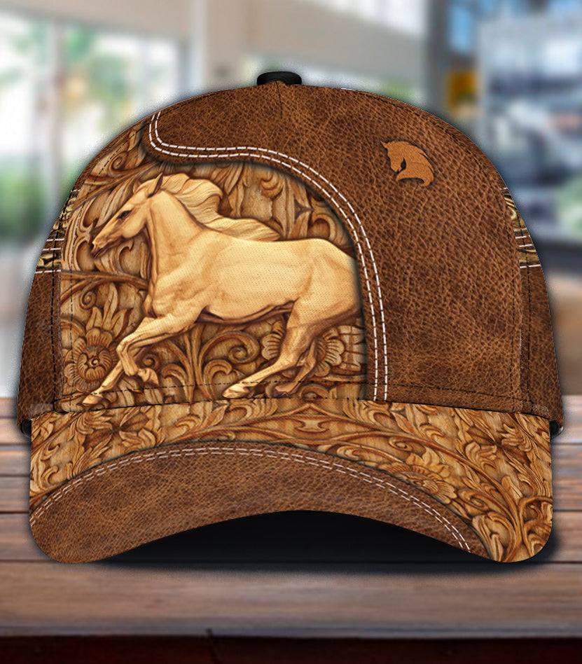 Personalized Horse Classic Cap, Personalized Gift for Horse Lovers Trucker Hats Custom Hats Gifts For Men & Women