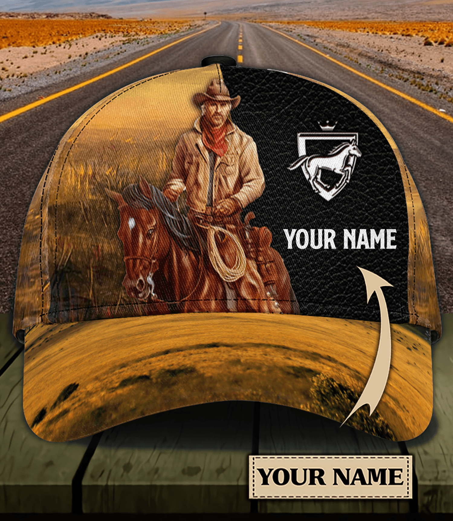 Personalized Horse Classic Cap, Personalized Gift for Horse Lovers Trucker Hats Custom Hats Gifts For Men & Women