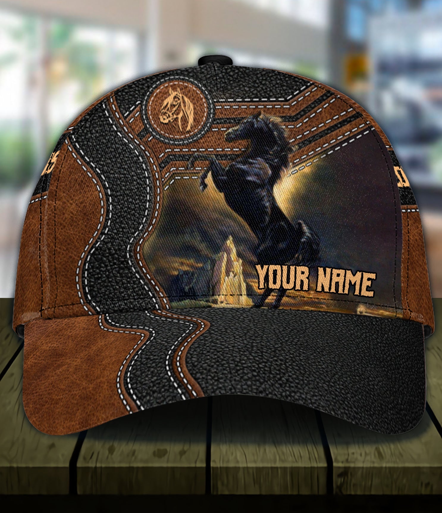 Personalized Horse Classic Cap, Personalized Gift for Horse Lovers Trucker Hats Custom Hats Gifts For Men & Women