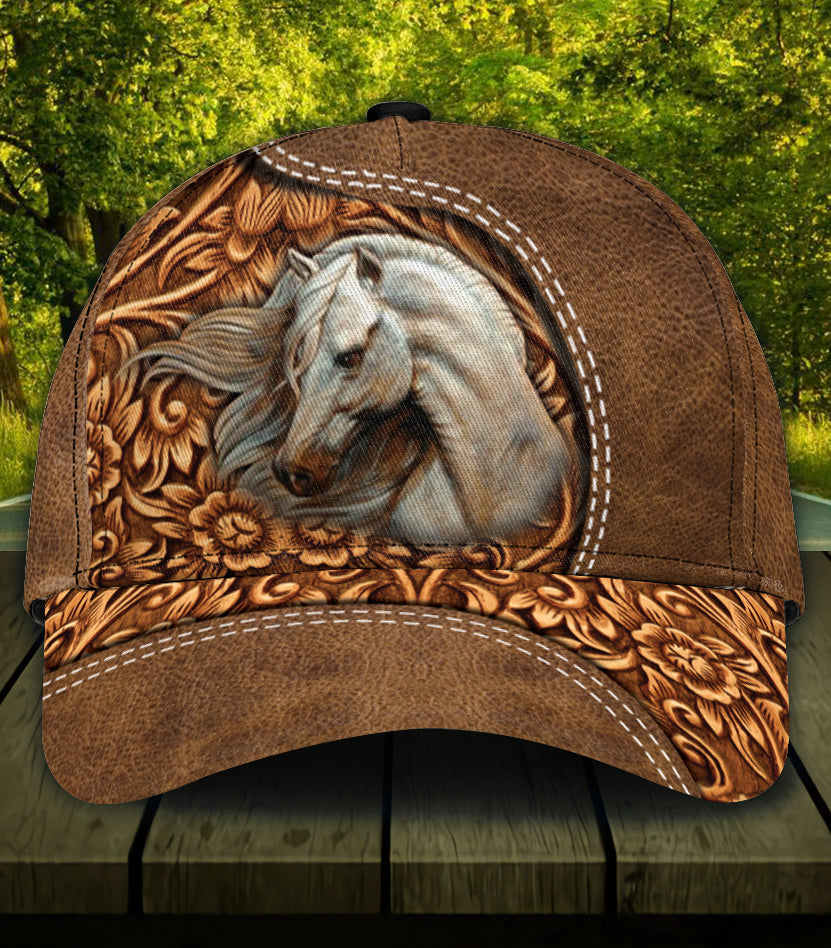 Personalized Horse Classic Cap, Personalized Gift for Horse Lovers Trucker Hats Custom Hats Gifts For Men & Women