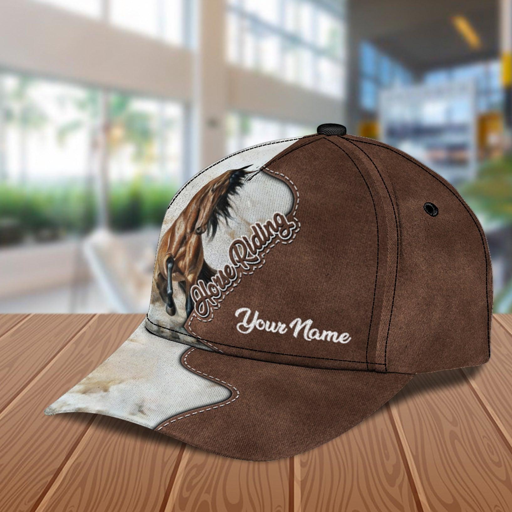 Personalized Horse Classic Cap, Personalized Gift for Horse Lovers Trucker Hats Custom Hats Gifts For Men & Women