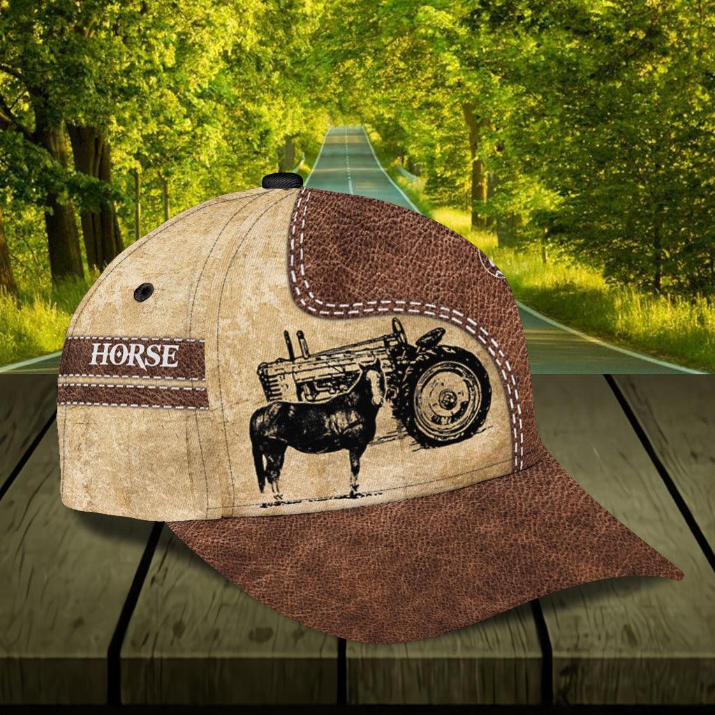 Personalized Horse Classic Cap, Personalized Gift for Horse Lovers Trucker Hats Custom Hats Gifts For Men & Women