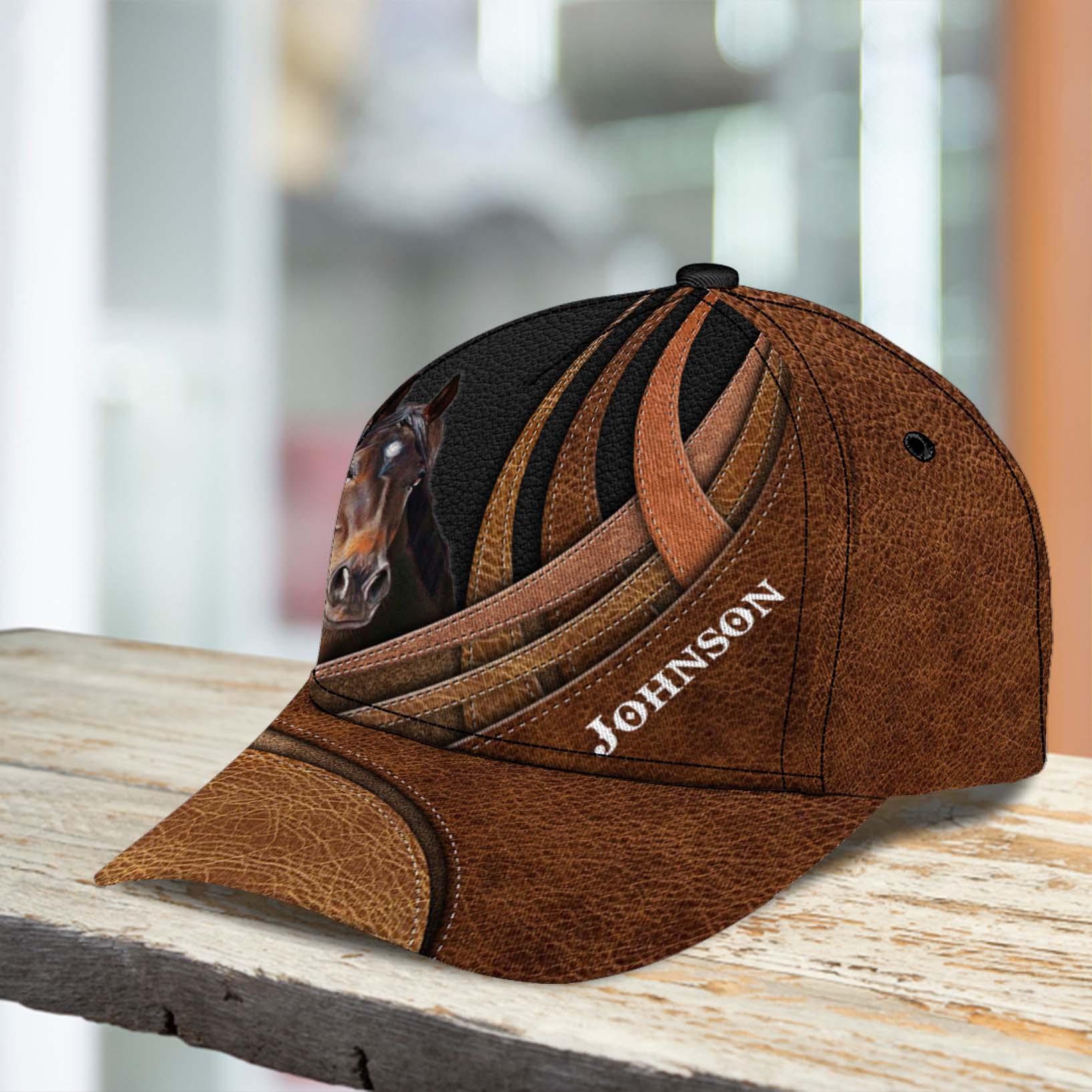 Personalized Horse Classic Cap, Personalized Gift for Horse Lovers Trucker Hats Custom Hats Gifts For Men & Women