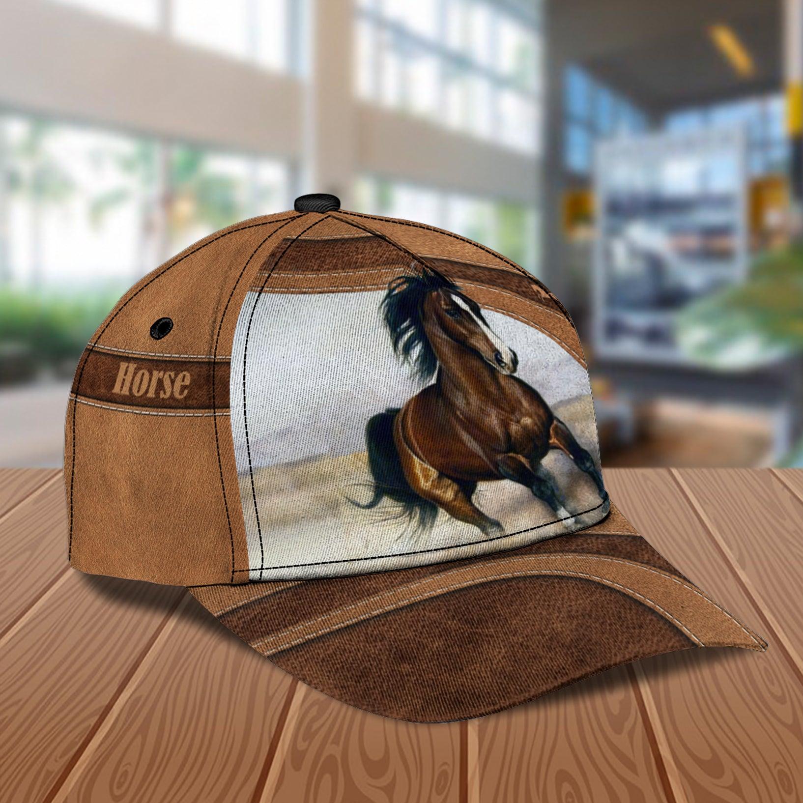 Personalized Horse Classic Cap, Personalized Gift for Horse Lovers Trucker Hats Custom Hats Gifts For Men & Women