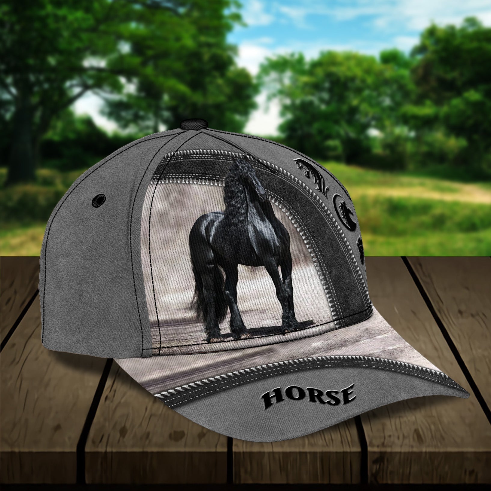 Personalized Horse Classic Cap, Personalized Gift for Horse Lovers Trucker Hats Custom Hats Gifts For Men & Women
