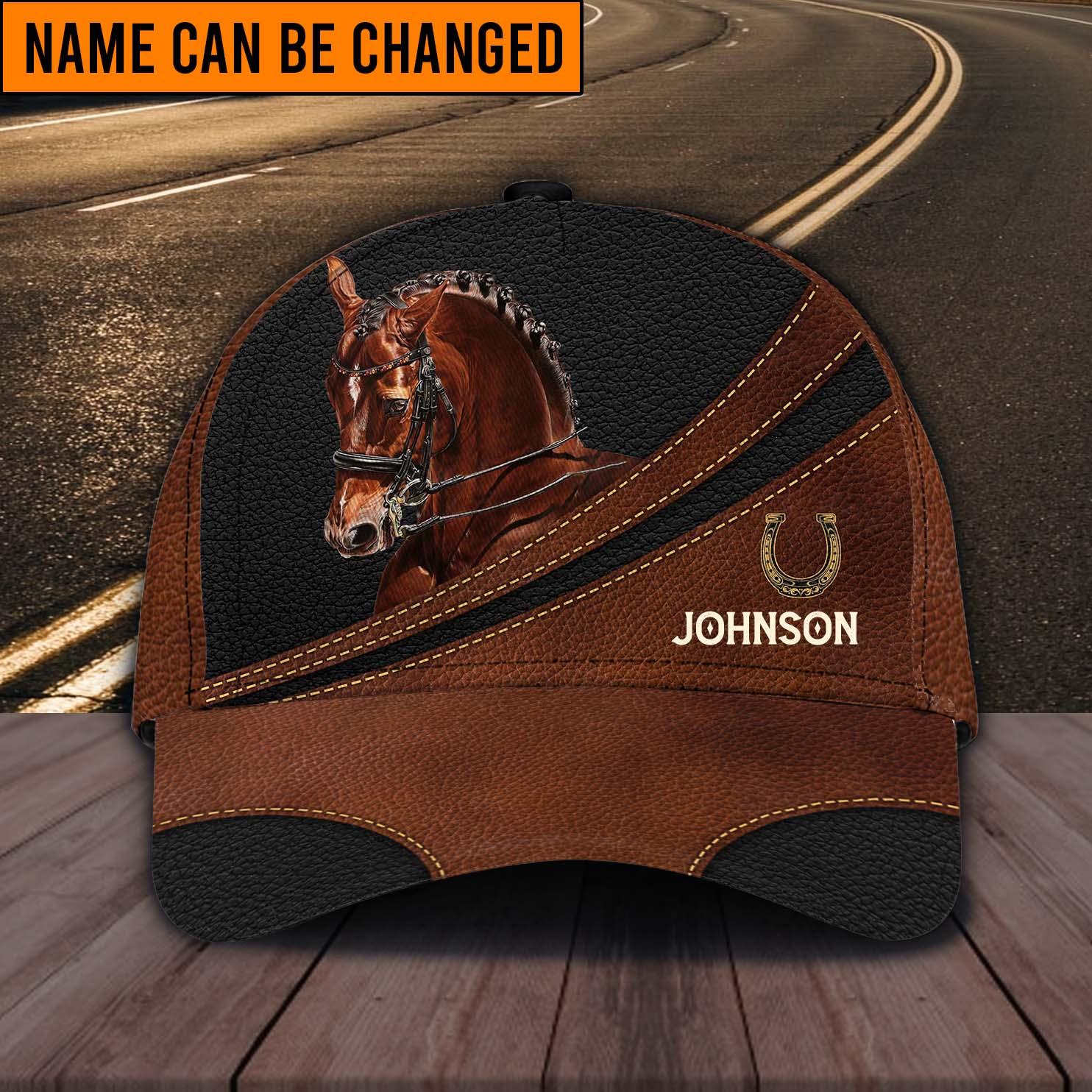 Personalized Horse Classic Cap, Personalized Gift for Horse Lovers Trucker Hats Custom Hats Gifts For Men & Women