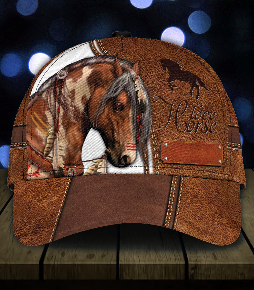 Personalized Horse Classic Cap, Personalized Gift for Horse Lovers Trucker Hats Custom Hats Gifts For Men & Women
