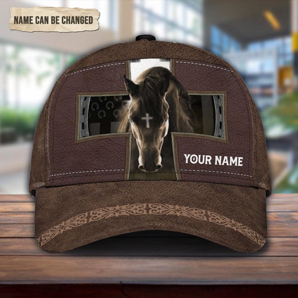 Personalized Horse Classic Cap, Personalized Gift for Horse Lovers Trucker Hats Custom Hats Gifts For Men & Women