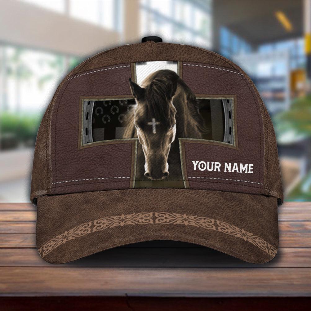 Personalized Horse Classic Cap, Personalized Gift for Horse Lovers Trucker Hats Custom Hats Gifts For Men & Women