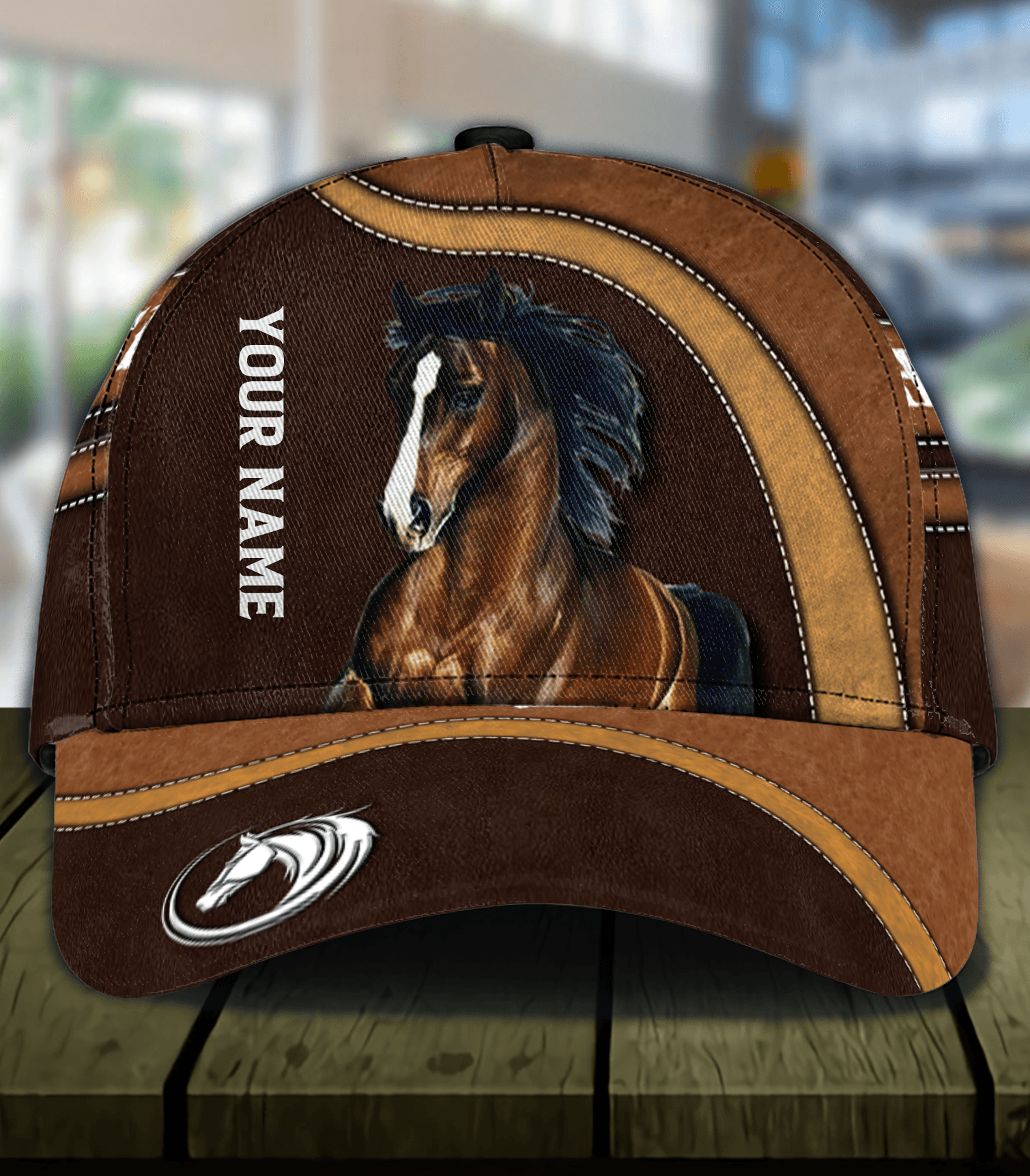 Personalized Horse Classic Cap, Personalized Gift for Horse Lovers Trucker Hats Custom Hats Gifts For Men & Women