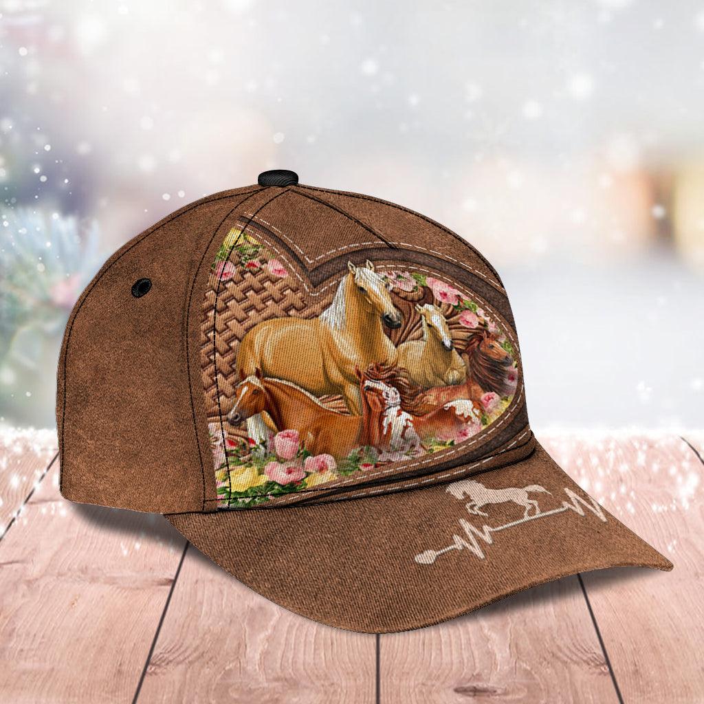 Personalized Horse Classic Cap, Personalized Gift for Horse Lovers Trucker Hats Custom Hats Gifts For Men & Women