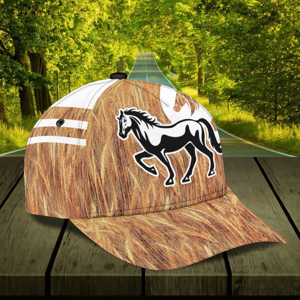 Personalized Horse Classic Cap, Personalized Gift for Horse Lovers Trucker Hats Custom Hats Gifts For Men & Women