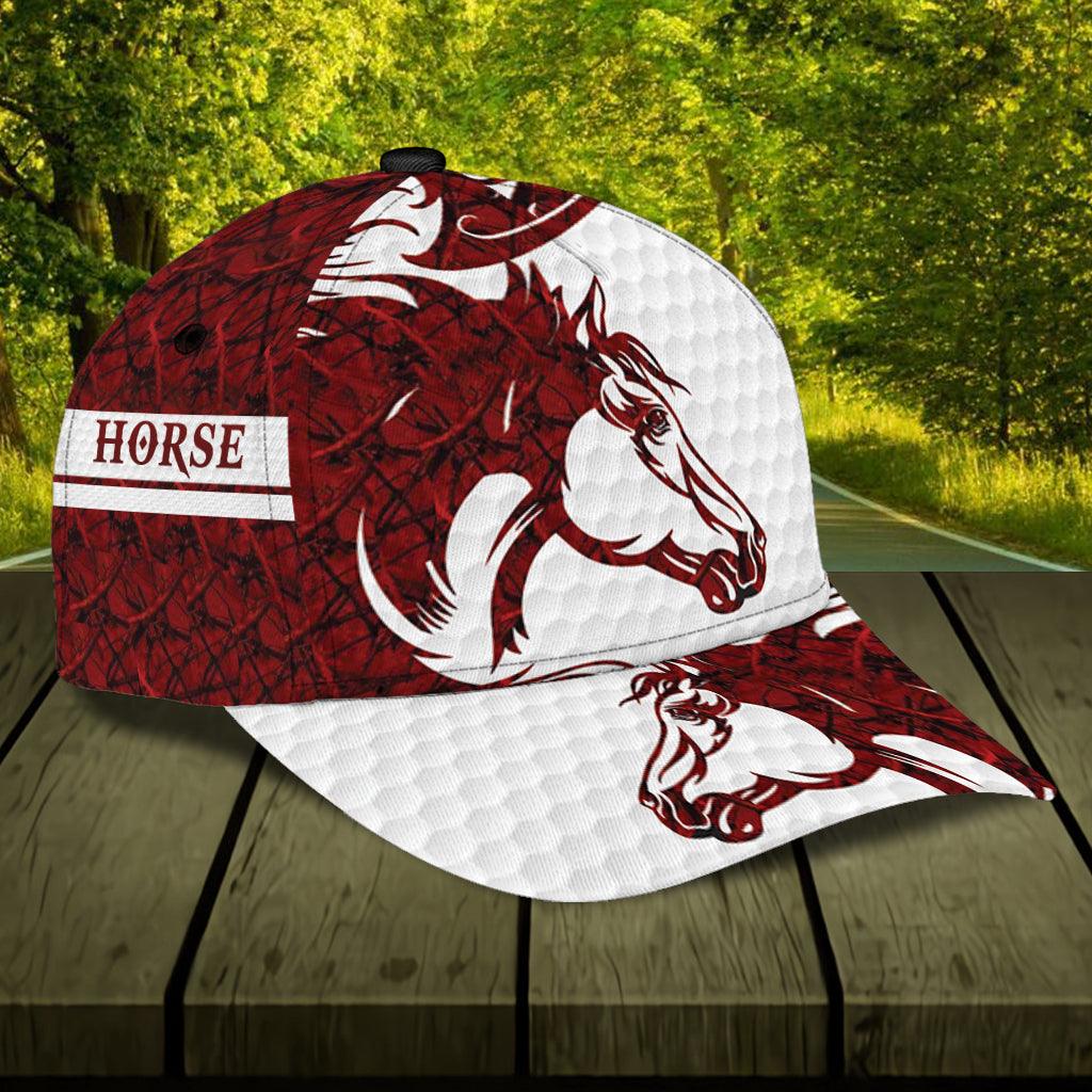 Personalized Horse Classic Cap, Personalized Gift for Horse Lovers Trucker Hats Custom Hats Gifts For Men & Women