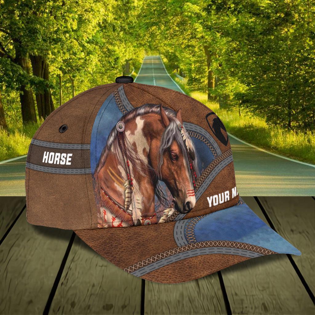 Personalized Horse Classic Cap, Personalized Gift for Horse Lovers Trucker Hats Custom Hats Gifts For Men & Women