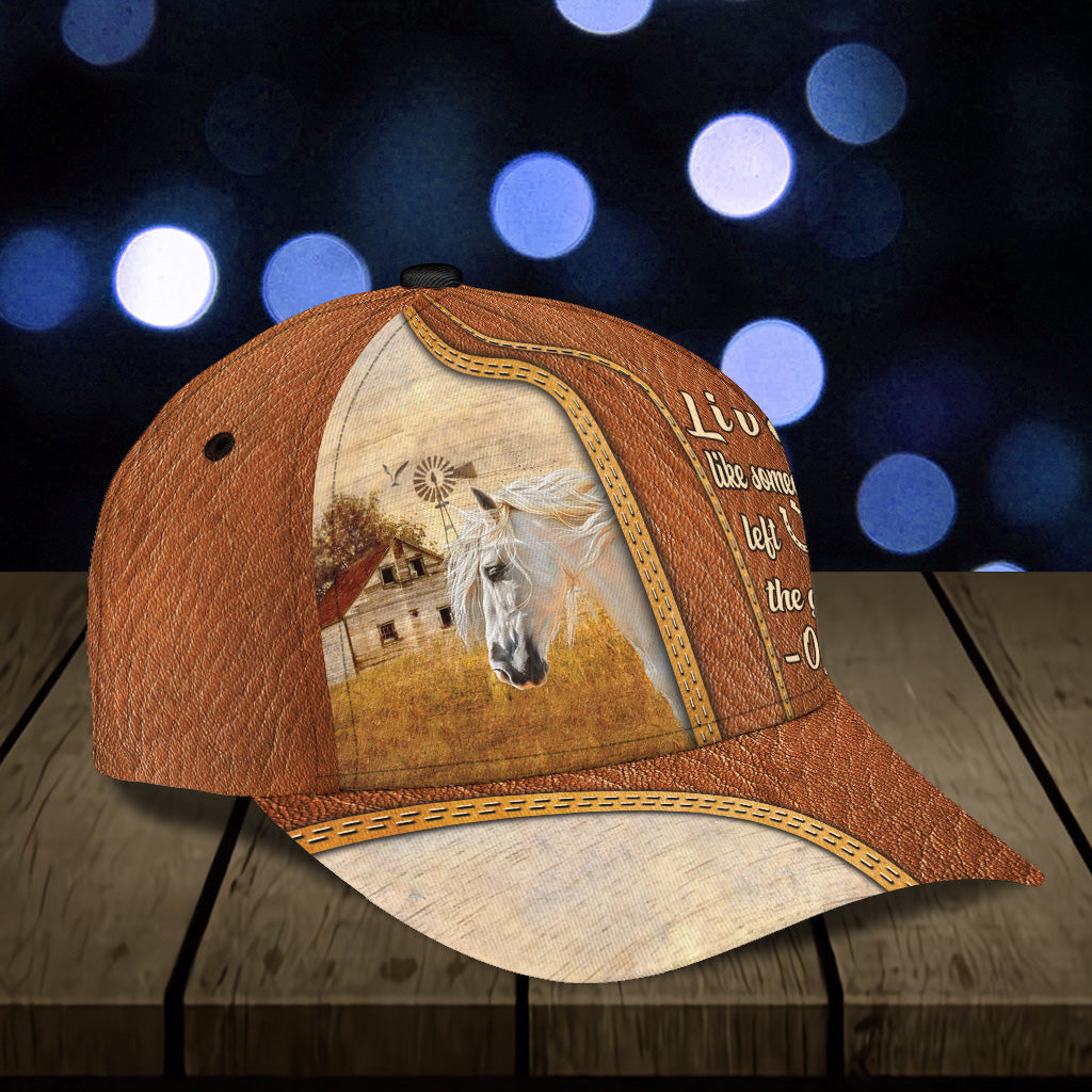 Personalized Horse Classic Cap, Personalized Gift for Horse Lovers Trucker Hats Custom Hats Gifts For Men & Women