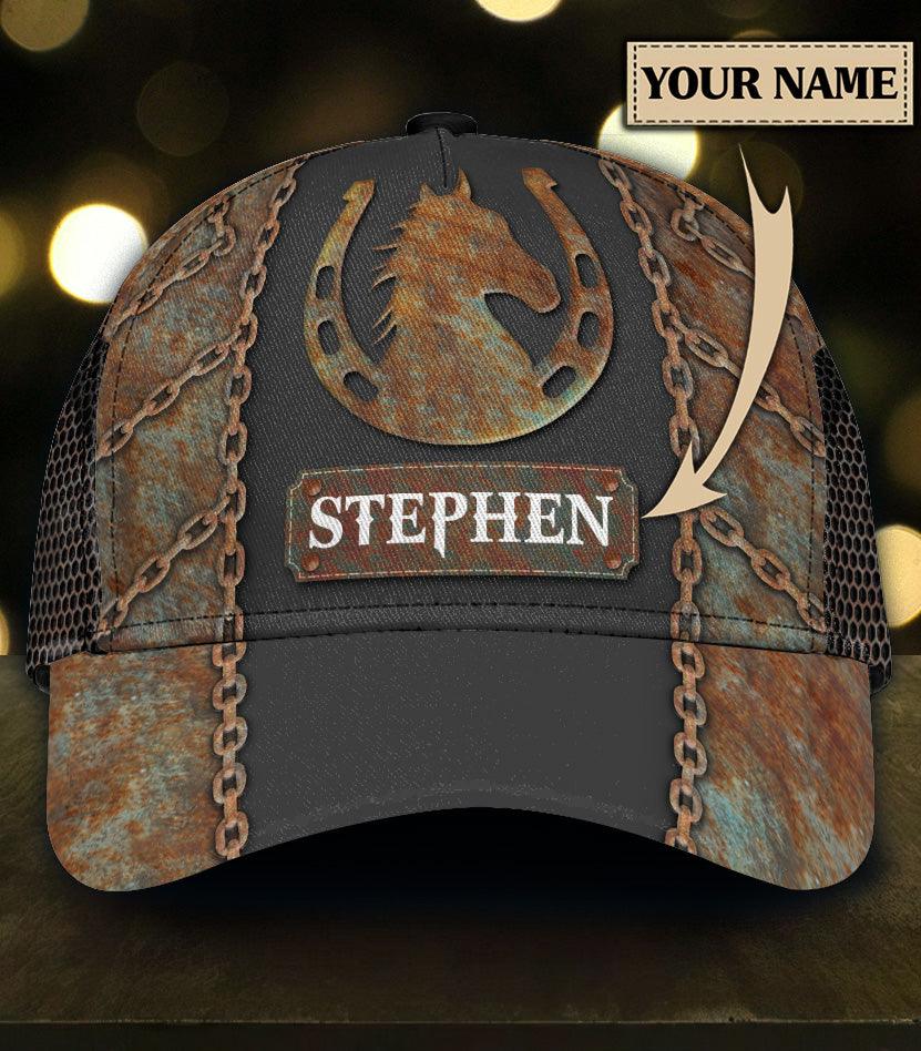 Personalized Horse Classic Cap, Personalized Gift for Horse Lovers Trucker Hats Custom Hats Gifts For Men & Women