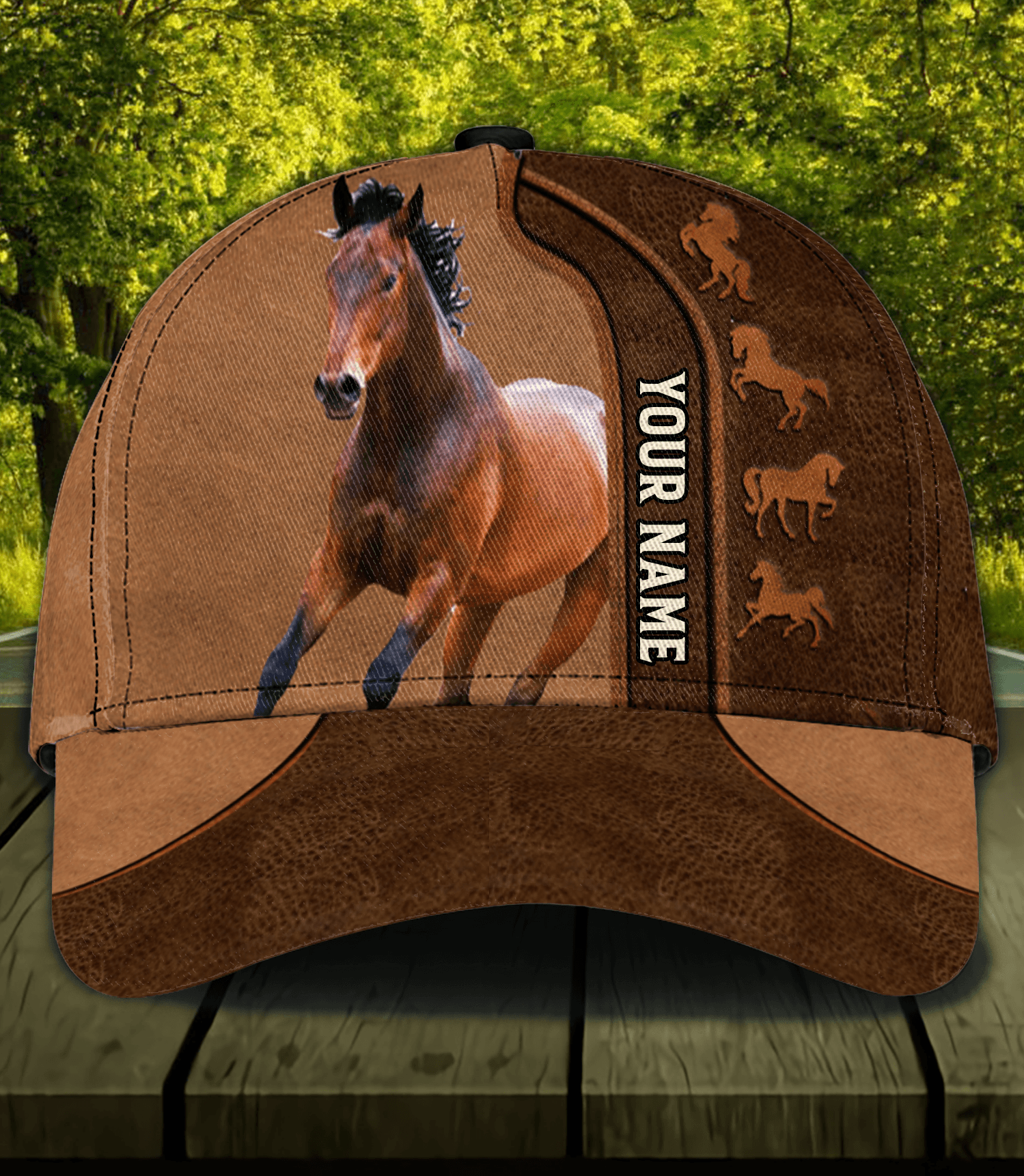 Personalized Horse Classic Cap, Personalized Gift for Horse Lovers Trucker Hats Custom Hats Gifts For Men & Women