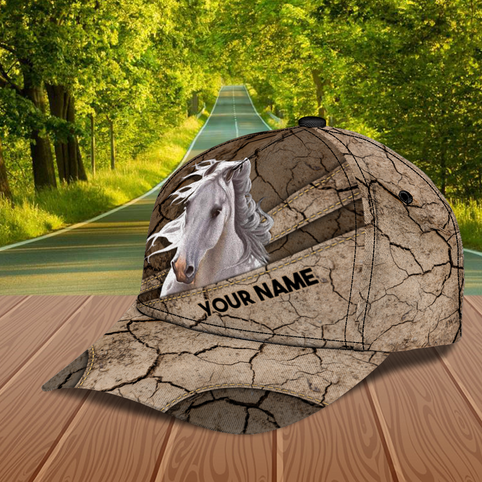 Personalized Horse Classic Cap, Personalized Gift for Horse Lovers - Trucker Hats Custom Hats Gifts For Men & Women