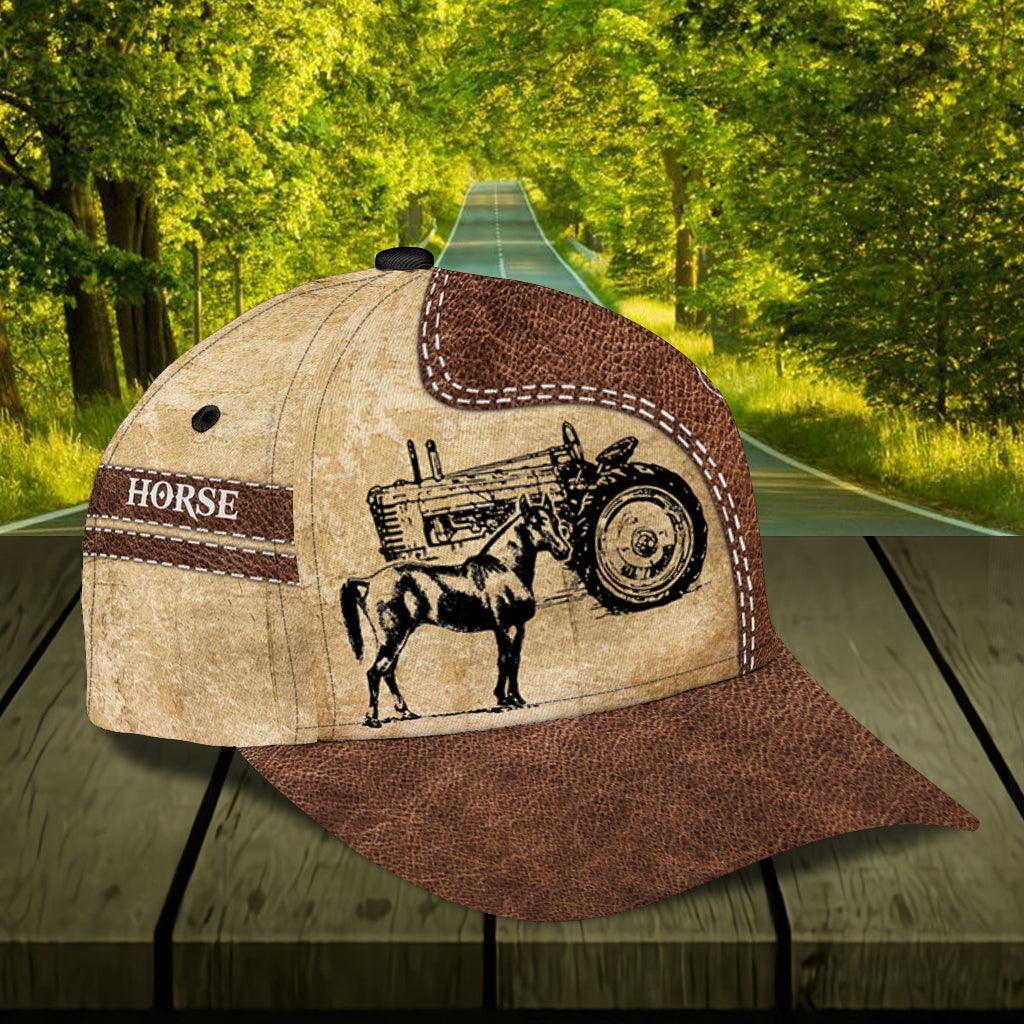 Personalized Horse Classic Cap, Personalized Gift for Horse Lovers Trucker Hats Custom Hats Gifts For Men & Women