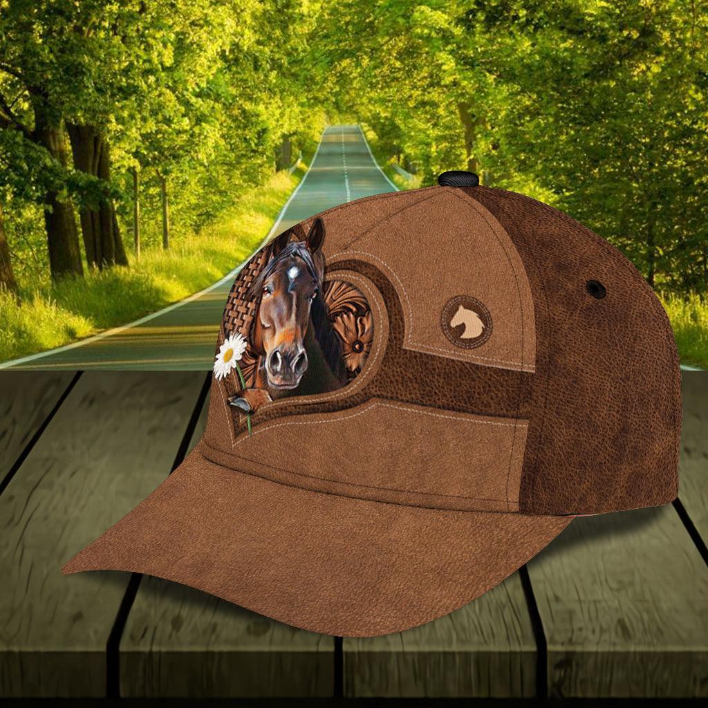 Personalized Horse Classic Cap, Personalized Gift for Horse Lovers Trucker Hats Custom Hats Gifts For Men & Women
