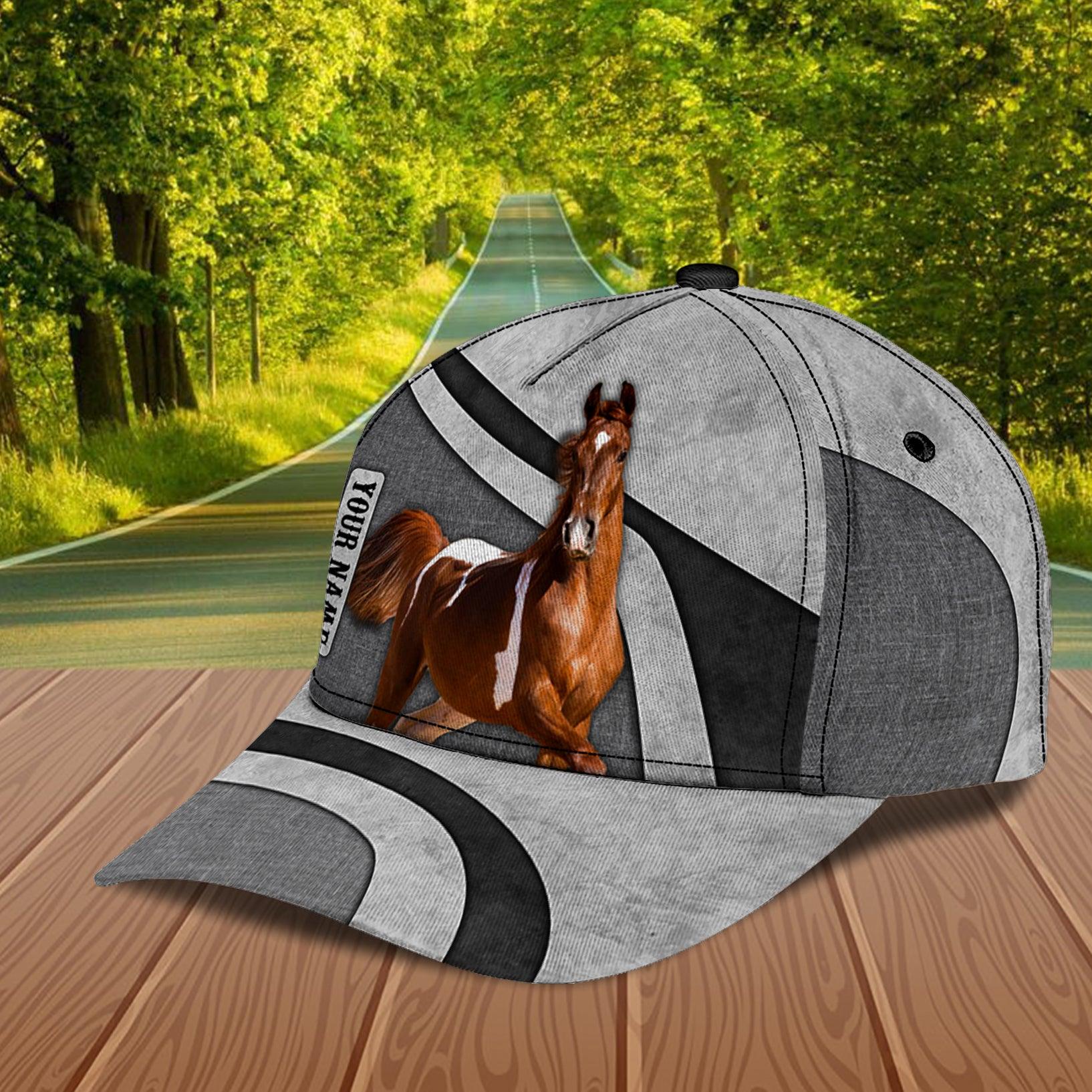 Personalized Horse Classic Cap, Personalized Gift for Horse Lovers Trucker Hats Custom Hats Gifts For Men & Women