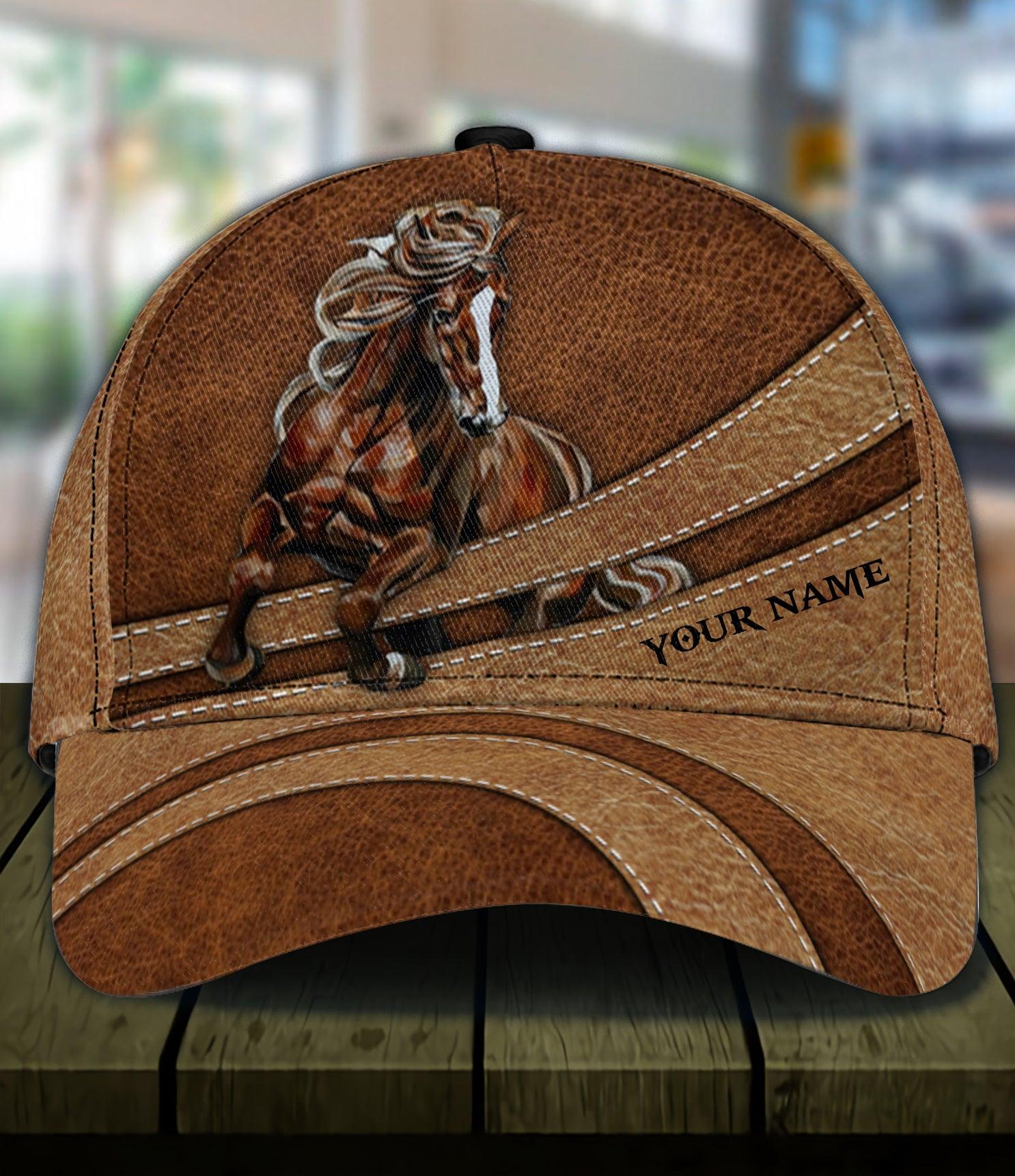 Personalized Horse Classic Cap, Personalized Gift for Horse Lovers Trucker Hats Custom Hats Gifts For Men & Women