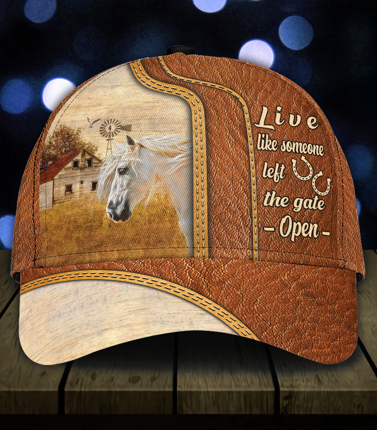 Personalized Horse Classic Cap, Personalized Gift for Horse Lovers Trucker Hats Custom Hats Gifts For Men & Women