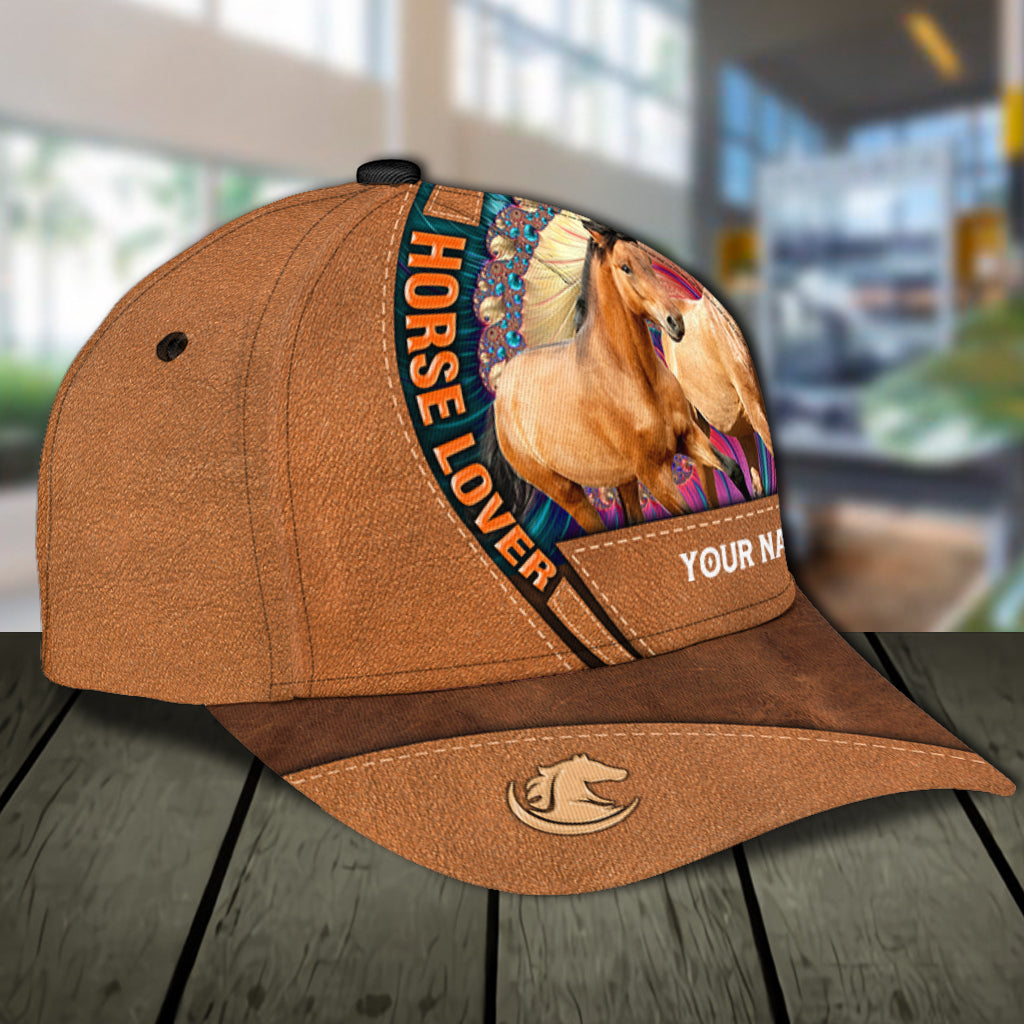 Personalized Horse Classic Cap, Personalized Gift for Horse Lovers Trucker Hats Custom Hats Gifts For Men & Women