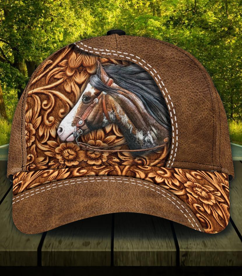 Personalized Horse Classic Cap, Personalized Gift for Horse Lovers Trucker Hats Custom Hats Gifts For Men & Women