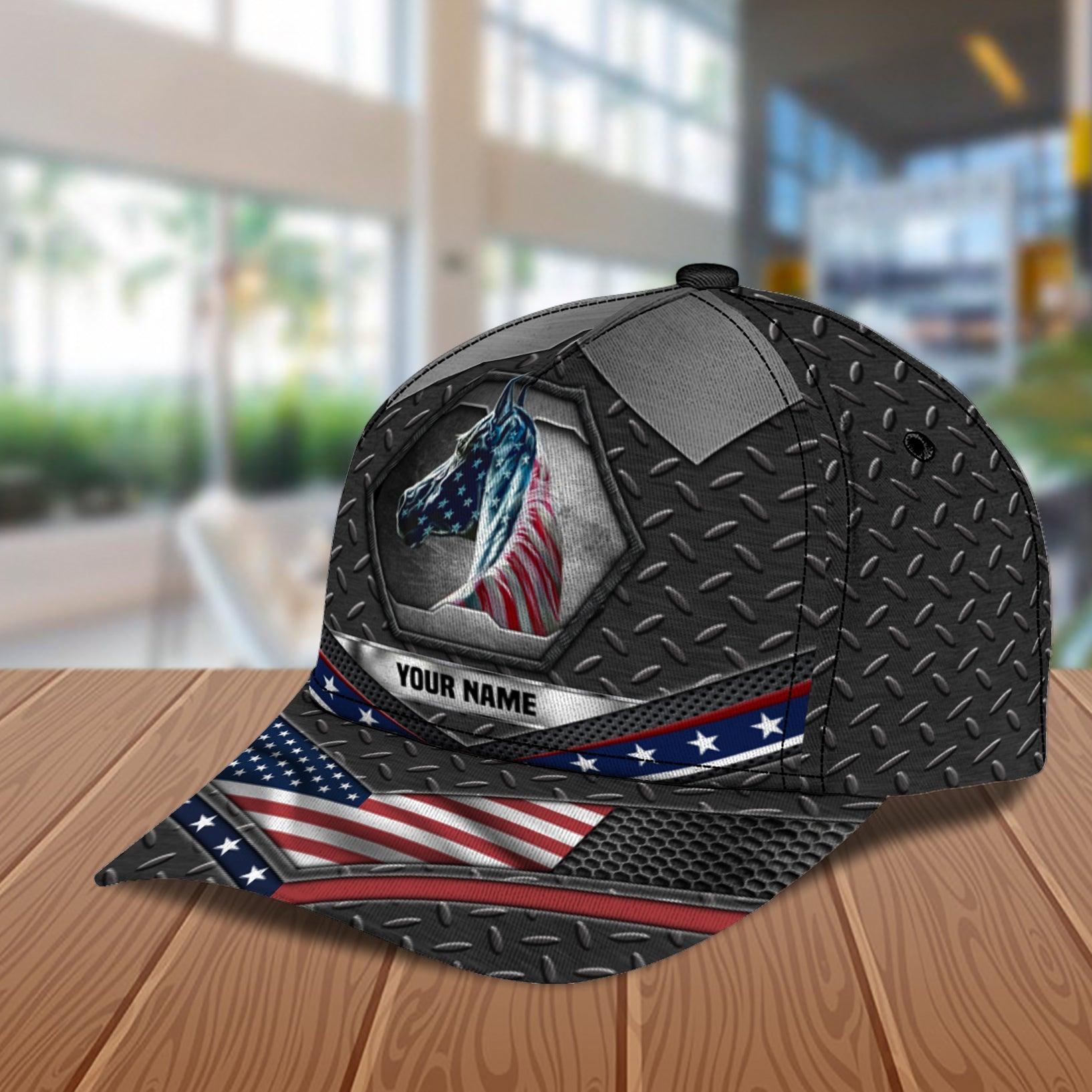 Personalized Horse Classic Cap, Personalized Gift for Horse Lovers Trucker Hats Custom Hats Gifts For Men & Women
