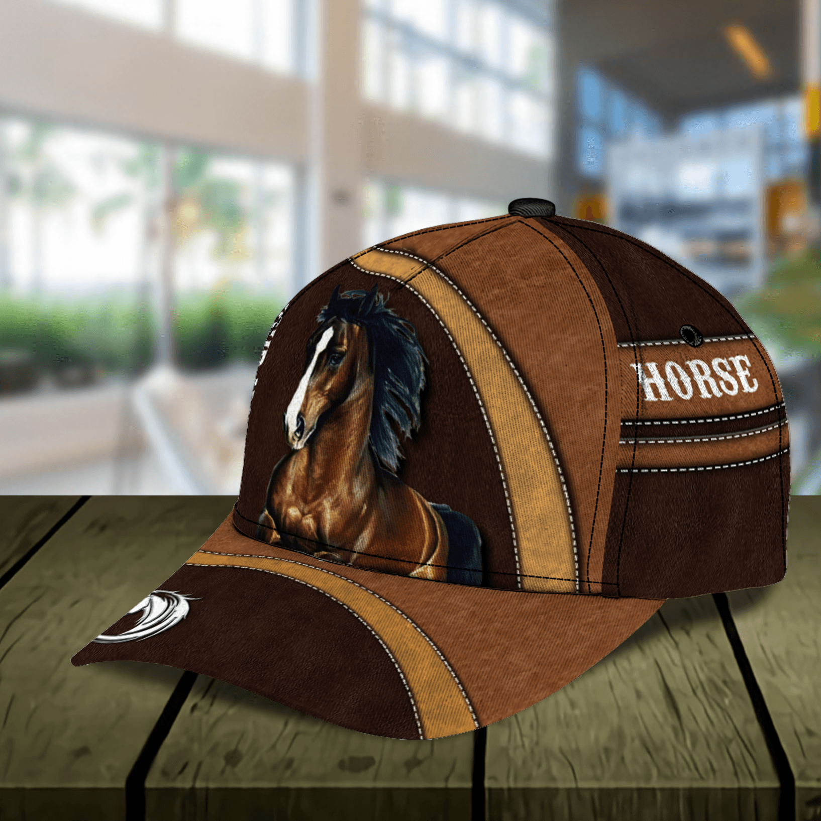 Personalized Horse Classic Cap, Personalized Gift for Horse Lovers Trucker Hats Custom Hats Gifts For Men & Women